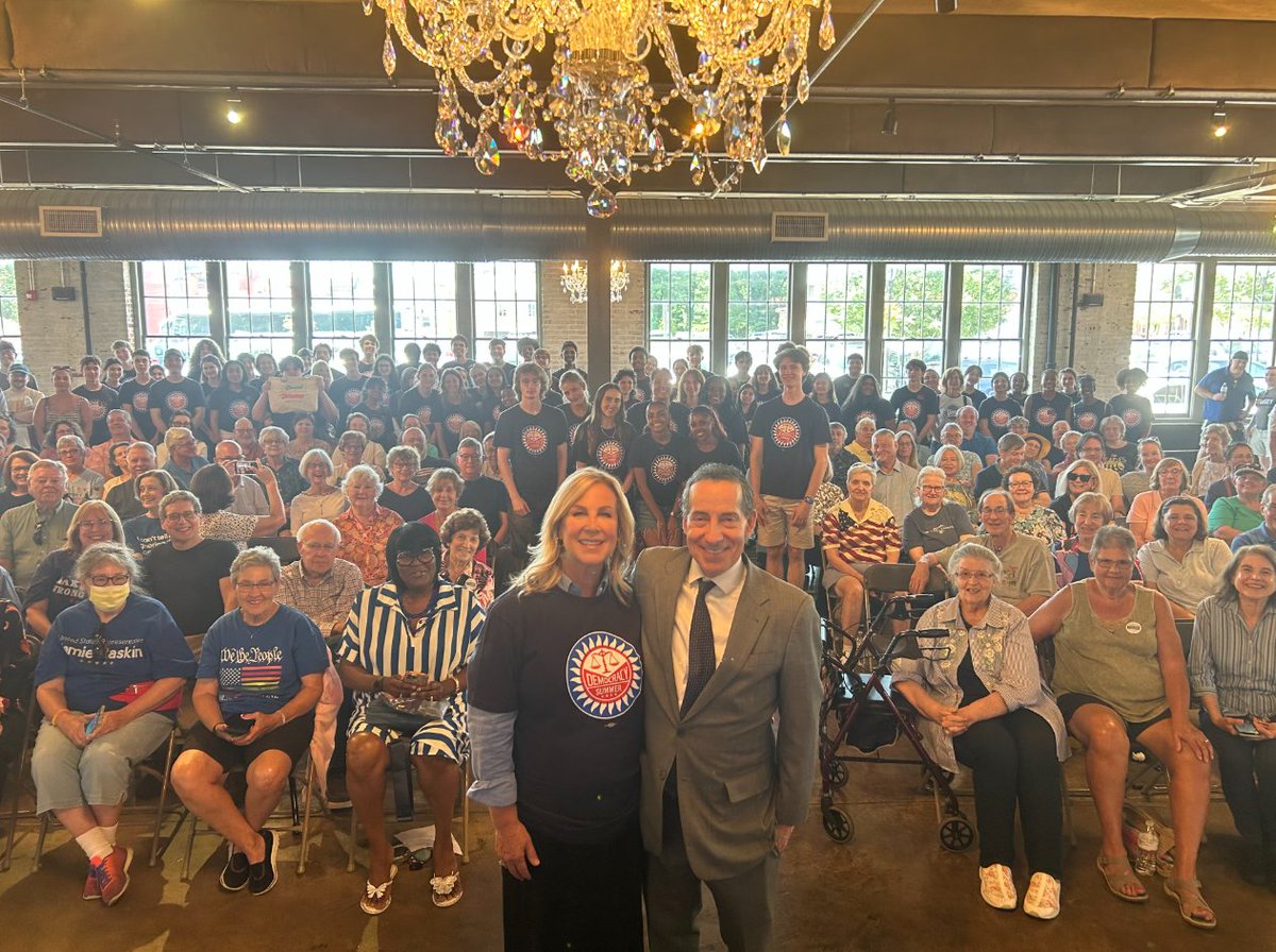 Jamie Raskin (@jamie_raskin) on Twitter photo 150 Democracy Summer Fellows and true-blue fighters from MD-8 joined 200 people in PA-10 as we canvassed and rallied the troops in York for <a href="/JanelleStelson/">Janelle Stelson</a> for Congress. She came within one point last year and she’s going all the way in 2026. Others gerrymander but we organize! 150 Democracy Summer Fellows and true-blue fighters from MD-8 joined 200 people in PA-10 as we canvassed and rallied the troops in York for <a href="/JanelleStelson/">Janelle Stelson</a> for Congress. She came within one point last year and she’s going all the way in 2026. Others gerrymander but we organize!