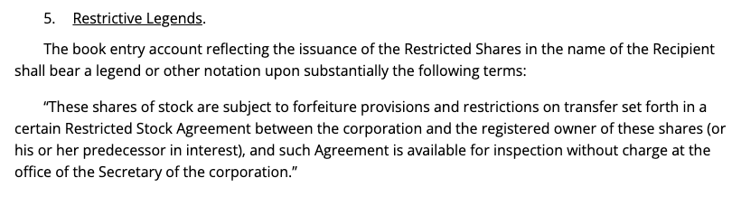 In 2025 a legal opinion &amp; "restrictive legends" using magic language is how we choose to enforce certain securities law restrictions, like Rule 144

Tokenized securities (eg programable securities) solve for this seamlessly through smart contracts

the future is on-chain