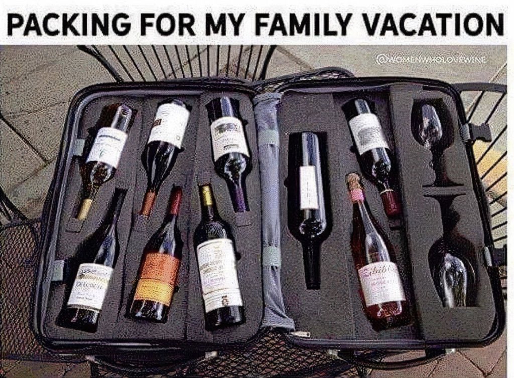 Have you ever had to plan, and pack for a family of four? We are headed out tomorrow and man I need a drink or two 🍷 😵‍💫😭🫠