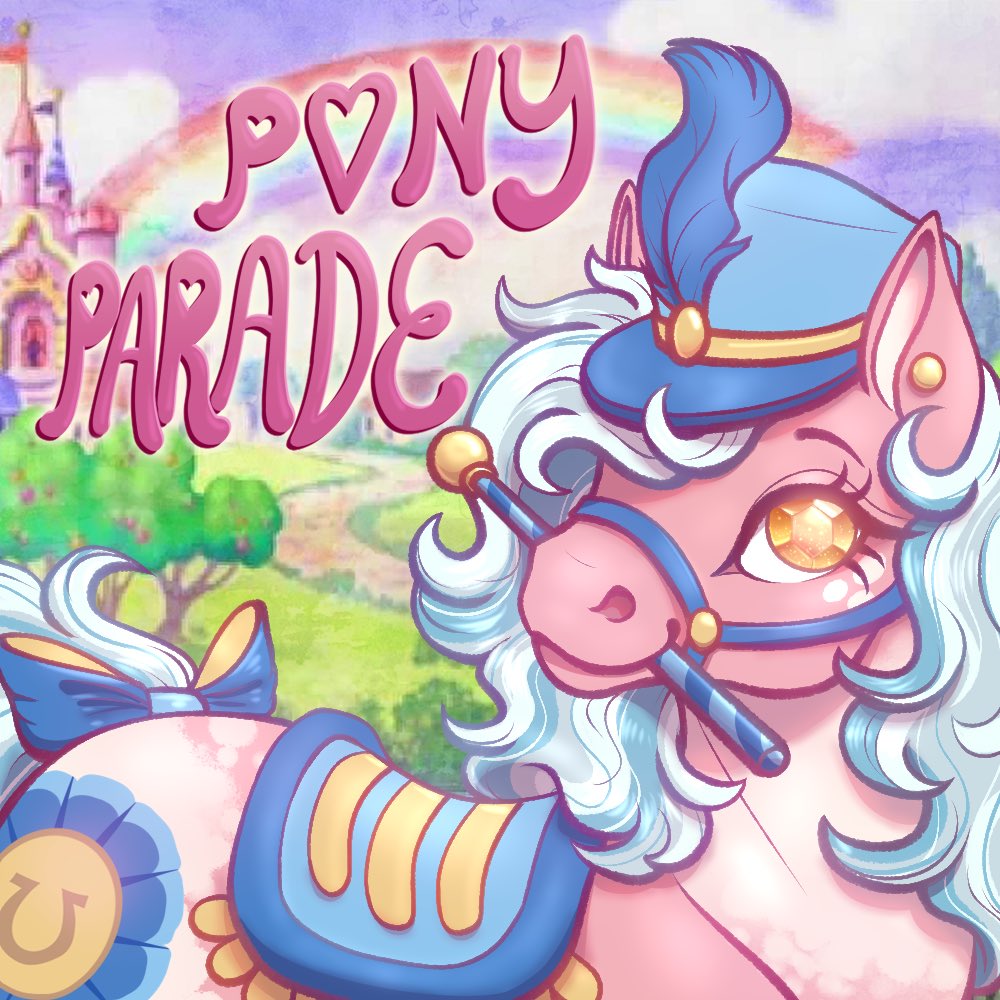 fatmugi's tweet photo. hello everypony! 

i'd like to invite you all to "Pony Parade", a discord server for my little pony collectors! we are so excited to have new people <3

link in replies! https://t.co/CC5gzYgBS7