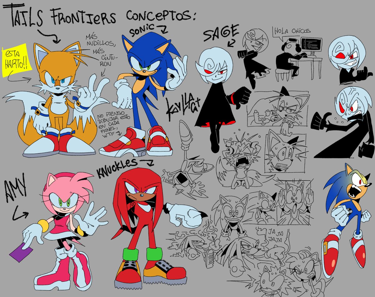 Conceptos artisticos de un comic en el que estoy trabajando