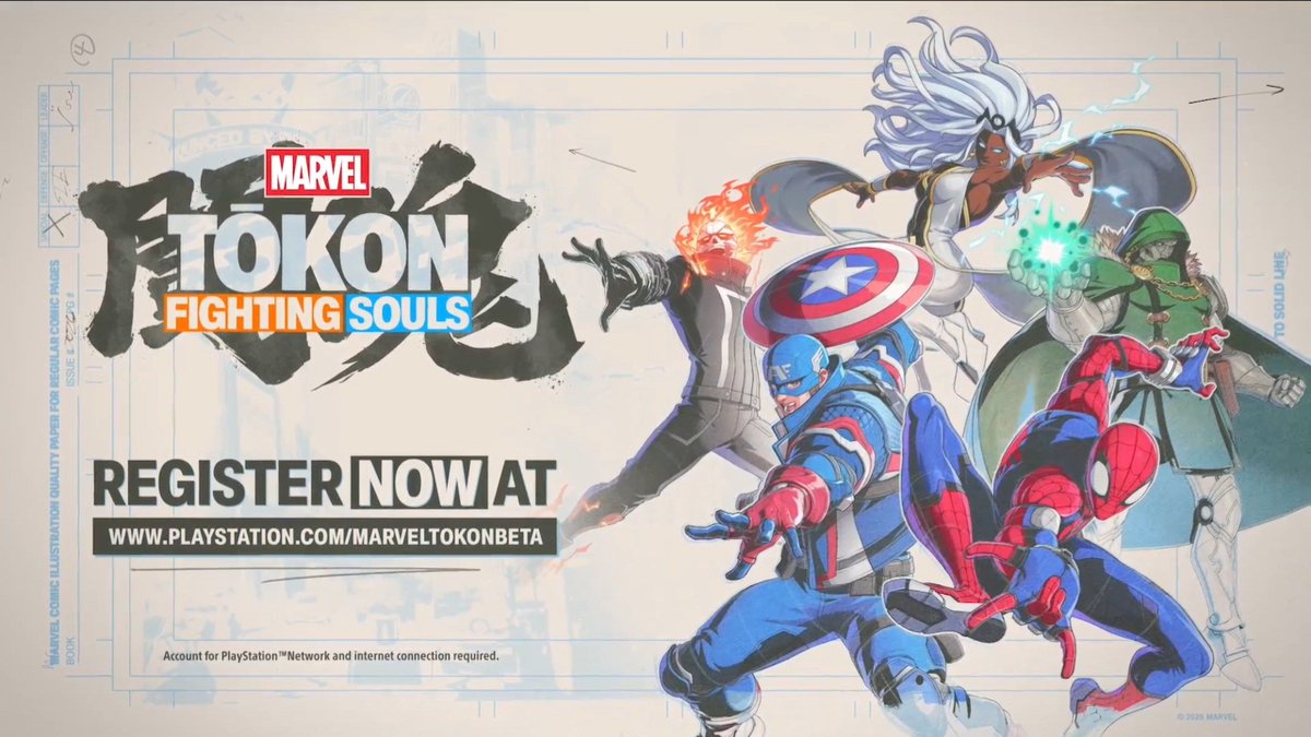 Wario64's tweet image. Marvel Tokon Fighting Souls PS5 closed beta announced for Sept 5-7