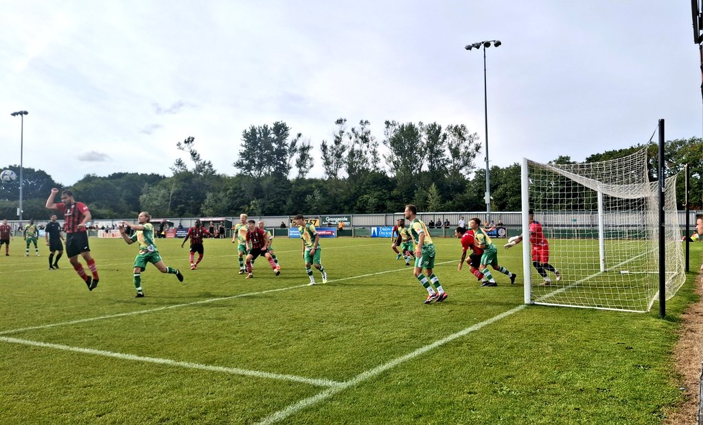 Northwich Victoria 0 - 2 Campion
F.A Cup Extra Preliminary Round
Att 242

Follow Campion away! A strong second half from the reds, after an end to end opening including a missed Vics penalty. Cracking cup tie to be fair. Twelve rounds to Wembley! #groundhopping