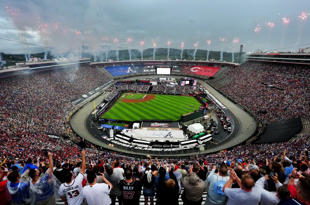 MLB Speedway Classic official attendance: 91,032

Officially the most attended game in MLB History

Even if for a short period of time and in the rain, it was truly an incredible spectacle to see
