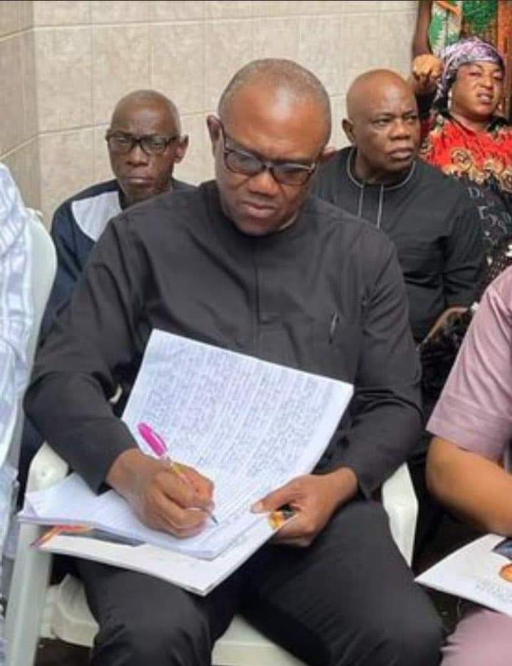 Peter Obi writing a book on "How to Rule Nigeria for 4 years". 

Now at page 419

The Grand Comedian of the Federal Republic of Nigeria (GCFR)