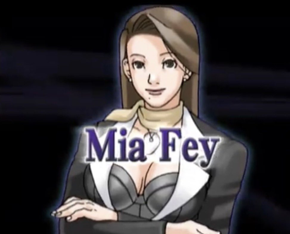 IM FUCKING SOBBING WHY DOES EVERYONE HAVE A BACKGROUND AND LITTLE QUIP ABOUT WHO THEY ARE AND THWN THERES JUST

“Mia Fey”