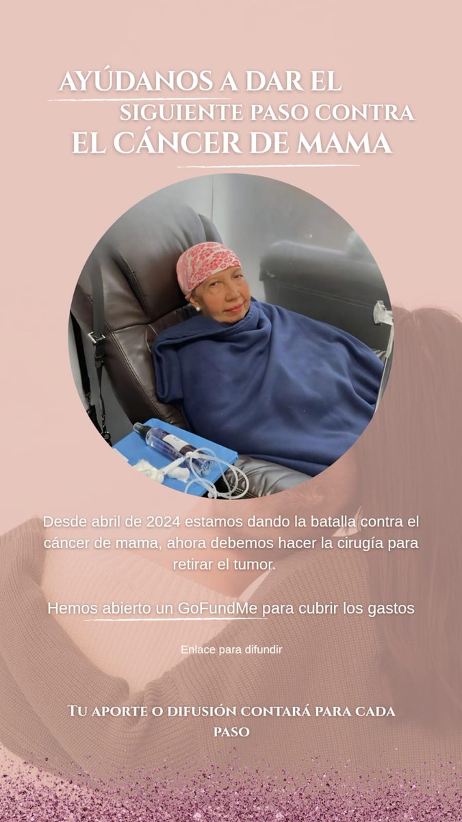 SNTP (@sntpvenezuela) on Twitter photo #ServicioPúblico | La señora Raquel Suárez , tía de nuestra delegada voluntaria <a href="/caro_carvallo/">Carolina Carvallo</a>, necesita ayuda para costear los gastos de una operación para extraer un tumor y gastos posteriores.
⬇️En el GoFundMe toda la información. #3Ago
¡Gracias!
gofund.me/3fc0ab3d #ServicioPúblico | La señora Raquel Suárez , tía de nuestra delegada voluntaria <a href="/caro_carvallo/">Carolina Carvallo</a>, necesita ayuda para costear los gastos de una operación para extraer un tumor y gastos posteriores.
⬇️En el GoFundMe toda la información. #3Ago
¡Gracias!
gofund.me/3fc0ab3d
