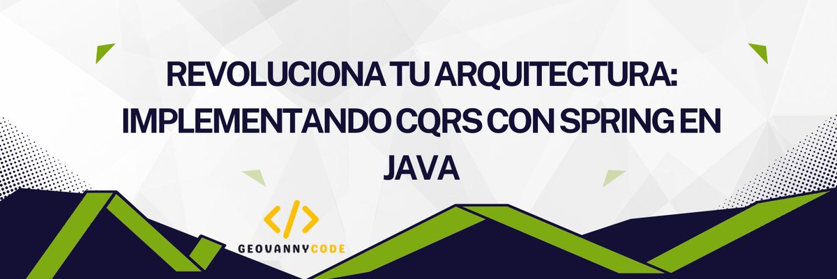 Geovanny Mendoza 🇨🇴 (@geovannycode) on Twitter photo 🚀 ¿Estás buscando implementar CQRS en tus proyectos Java?
Acabo de publicar una guía práctica paso a paso usando Spring Boot + Java 21, aplicando el patrón Mediator y una arquitectura limpia.
🧠 Este artículo está inspirado en aportes brillantes como los de <a href="/simas_ch/">Simon Martinelli</a>, quien ha 🚀 ¿Estás buscando implementar CQRS en tus proyectos Java?
Acabo de publicar una guía práctica paso a paso usando Spring Boot + Java 21, aplicando el patrón Mediator y una arquitectura limpia.
🧠 Este artículo está inspirado en aportes brillantes como los de <a href="/simas_ch/">Simon Martinelli</a>, quien ha