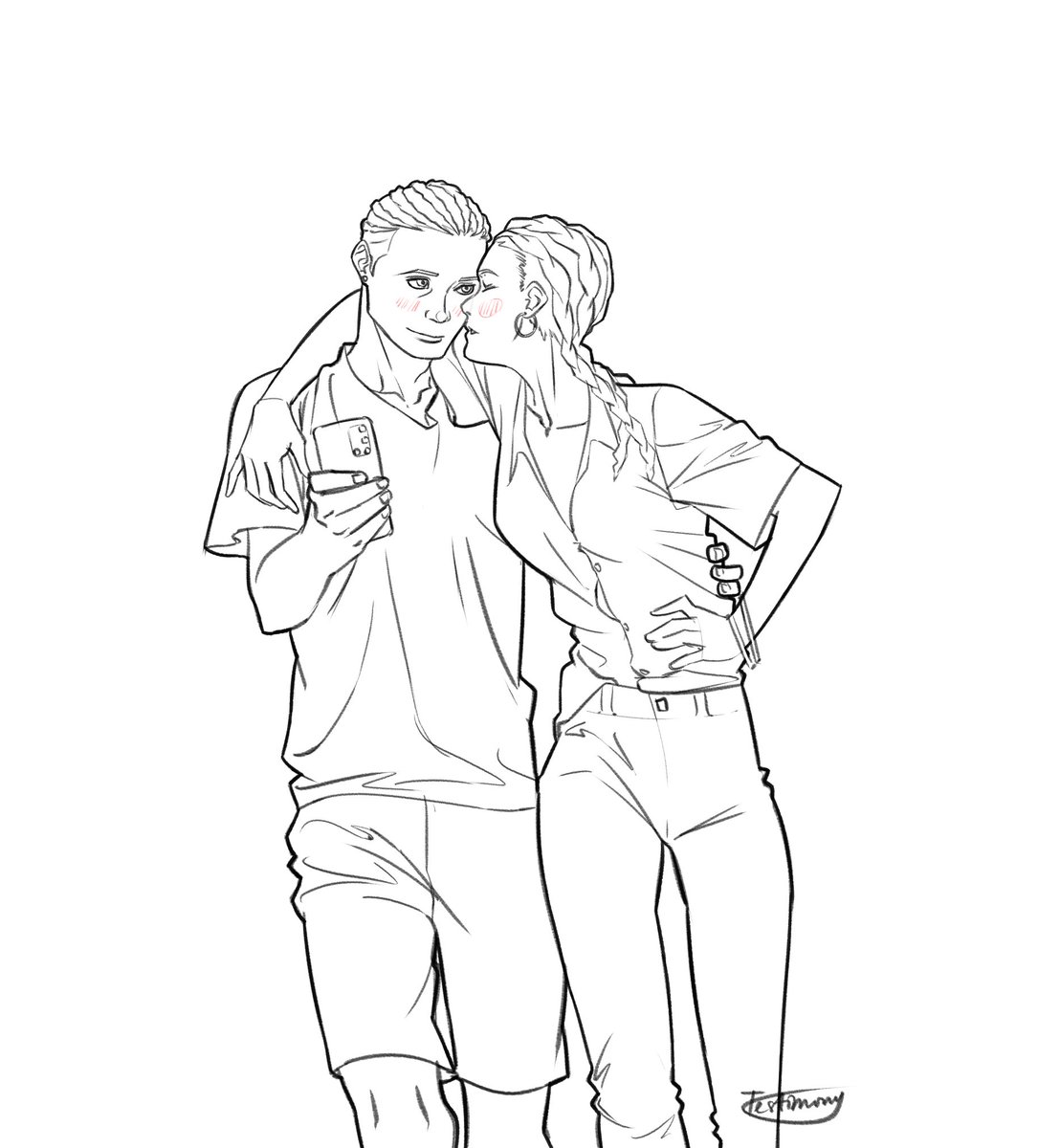 What I drew this morning instead of learning how to read ultrasound scans lol