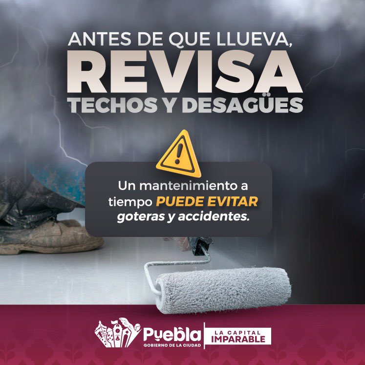 🏠 Durante la temporada de lluvias, revisar el estado de los techos es clave para evitar filtraciones y daños mayores.