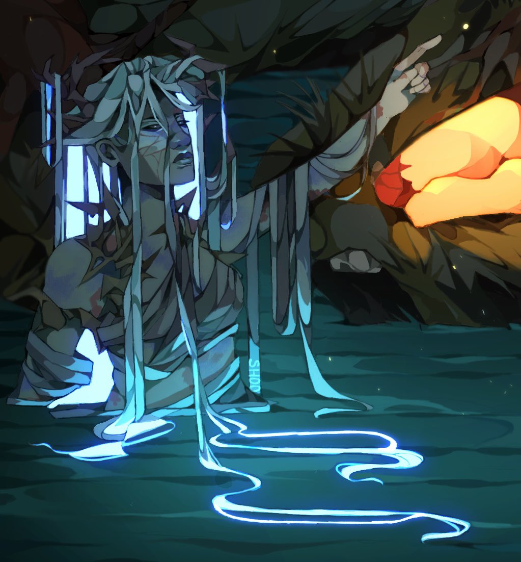 _shoolaces's tweet image. [ #artfight2025 #teamcrystals ] 
fireboy and watergirl
ilse (my oc) and fier for sleepno_s