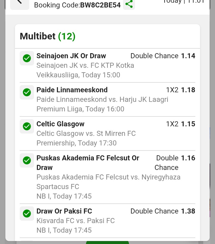 10 ODDS won.... Congrats if you played... TIDYASO money this season