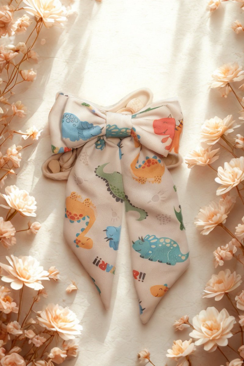 LilBooCrafts's tweet photo. Roar into cuteness with our Roar-some Dinosaur Days hair bow! 🦖 Handmade &amp; dino-approved 💚  On Etsy now! 

#LilBooCrafts #DinoStyle #HandmadeAccessories https://t.co/EpZ4EYKRaf