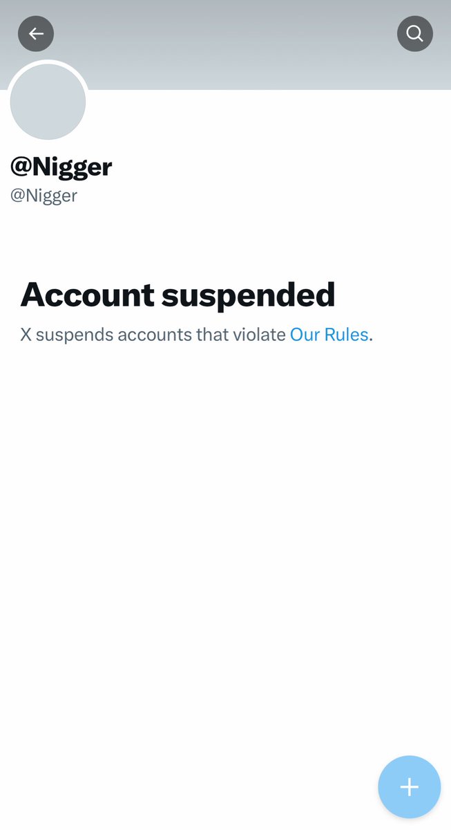 not even allowed to follow a nigga