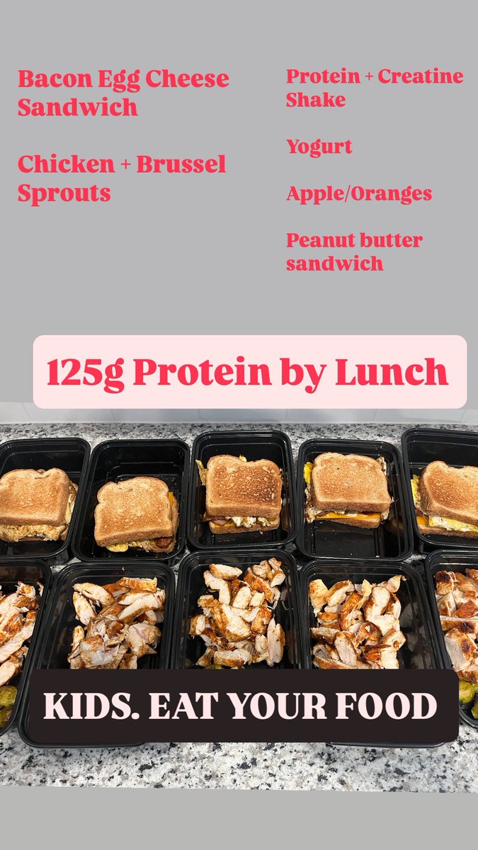 Ross Garner (@coachrgarner) on Twitter photo Week 2 of Camp Coming up for <a href="/RecruitTheHam/">RecruitEffingham</a> this week is where soft tissue issues show up
If you’re losing or not gaining weight - you need to eat way more. “I can’t gain weight” you’re not eating as much as you think.
Eat Nutrient + Calorie Dense foods Week 2 of Camp Coming up for <a href="/RecruitTheHam/">RecruitEffingham</a> this week is where soft tissue issues show up
If you’re losing or not gaining weight - you need to eat way more. “I can’t gain weight” you’re not eating as much as you think.
Eat Nutrient + Calorie Dense foods