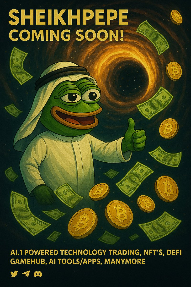 sheikhpepec's tweet photo. @cryptocom Sheikhpepe coming soon! 

Cooking something big for the community.
AI.1 Powered Technology, Trading, AI NFT'S,GamesHub,Ai Tools Apps.
Follow for more @sheikhpepec 

Join early TG https://t.co/gjPhtFZGRv https://t.co/z2qbjSQkUR