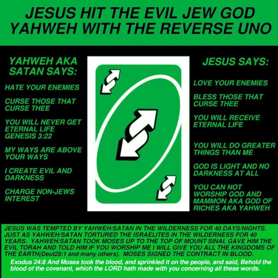 This really shouldn’t be hard to understand, but many are still under the delusional veil of the jewish torah.