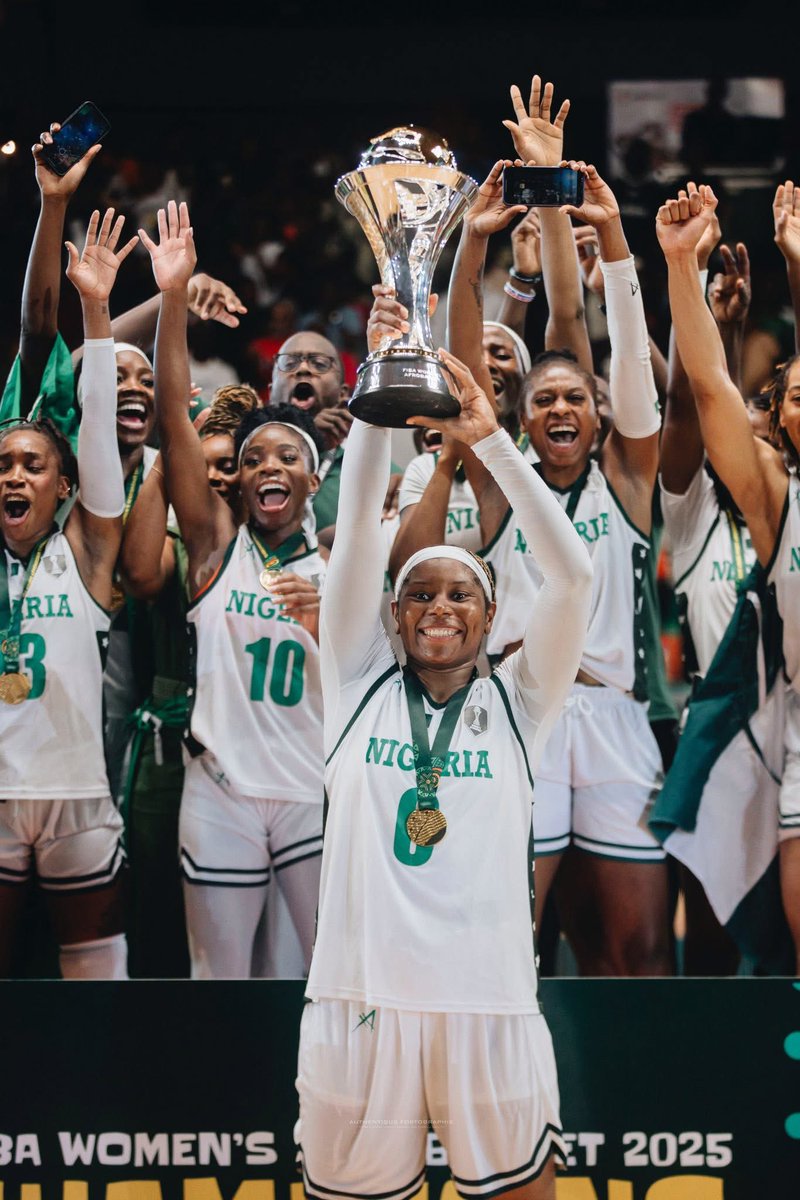 edithbrou's tweet image. D’TIGRESS 🇳🇬🔥🏆🏀 5 times in a row!