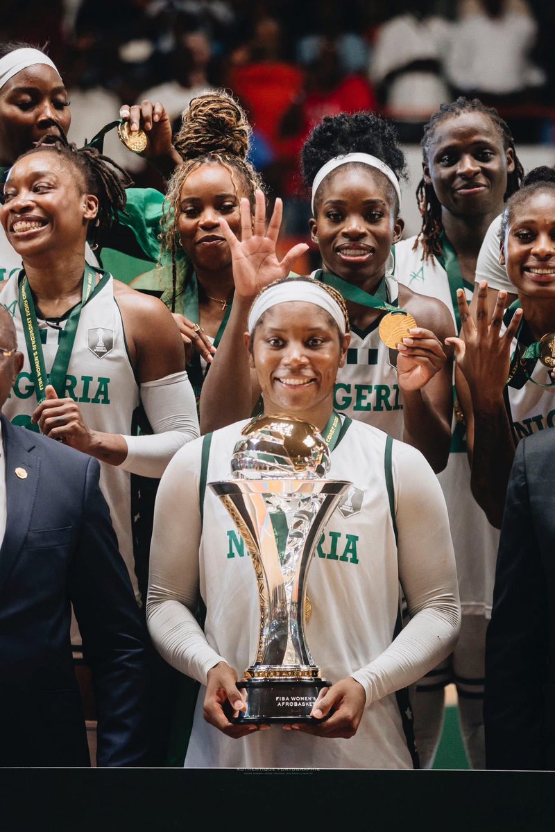 edithbrou's tweet image. D’TIGRESS 🇳🇬🔥🏆🏀 5 times in a row!