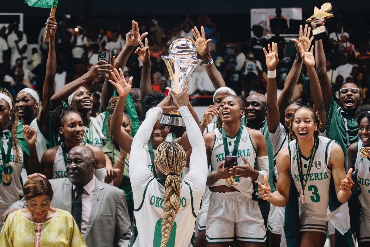 edithbrou's tweet image. D’TIGRESS 🇳🇬🔥🏆🏀 5 times in a row!