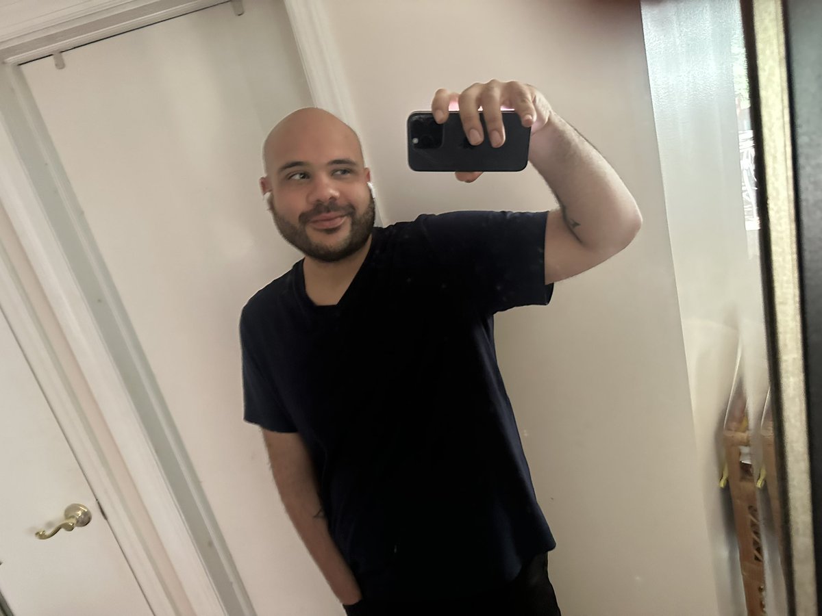 Ultima_1207's tweet photo. GOT DAMN. Long time no see y’all, first pic is from 2021, rest is from the last 2 weeks, down 130 lbs and never felt better. Also the bald look did stay after 50 don’t worry. https://t.co/wxXrPz20Ae