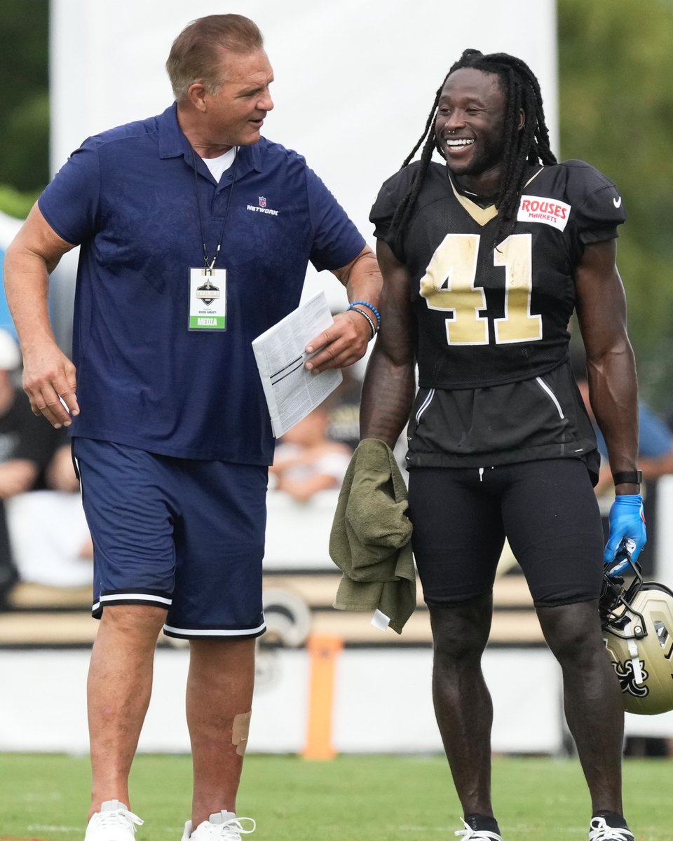 Two guys talking ball. 

AK &amp; <a href="/BaldyNFL/">Brian Baldinger</a> 🤝