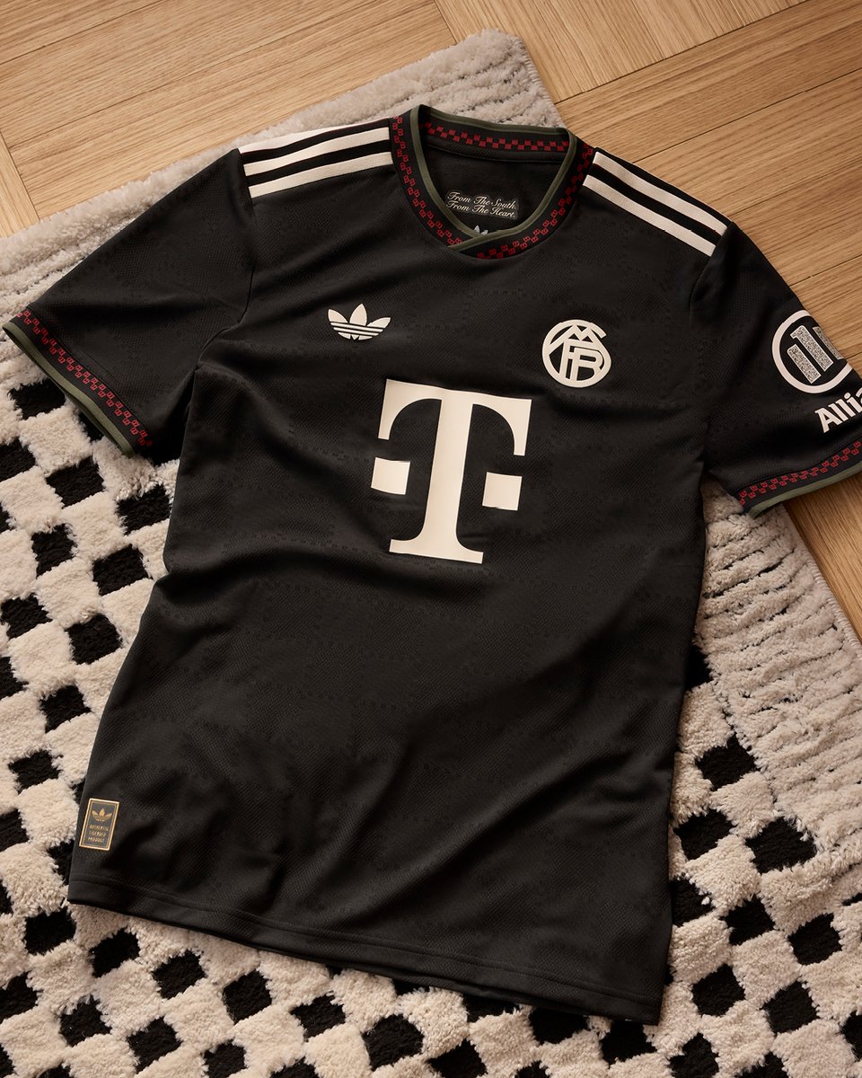 The Bayern Munich 2025-26 Third Shirt.

A collaboration with Munich-based streetwear brand BSTN.