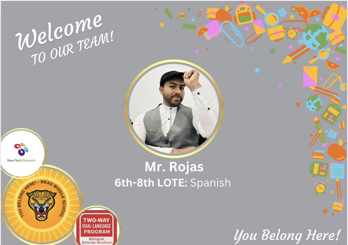 MrLara (@mrlara9) on Twitter photo Jaguars, please help me to give a warm welcome to Mr. Rojas! Welcome to <a href="/MeadMS_AISD/">Mead Middle School</a> <a href="/AldineISD/">Aldine ISD</a> Jaguars, please help me to give a warm welcome to Mr. Rojas! Welcome to <a href="/MeadMS_AISD/">Mead Middle School</a> <a href="/AldineISD/">Aldine ISD</a>