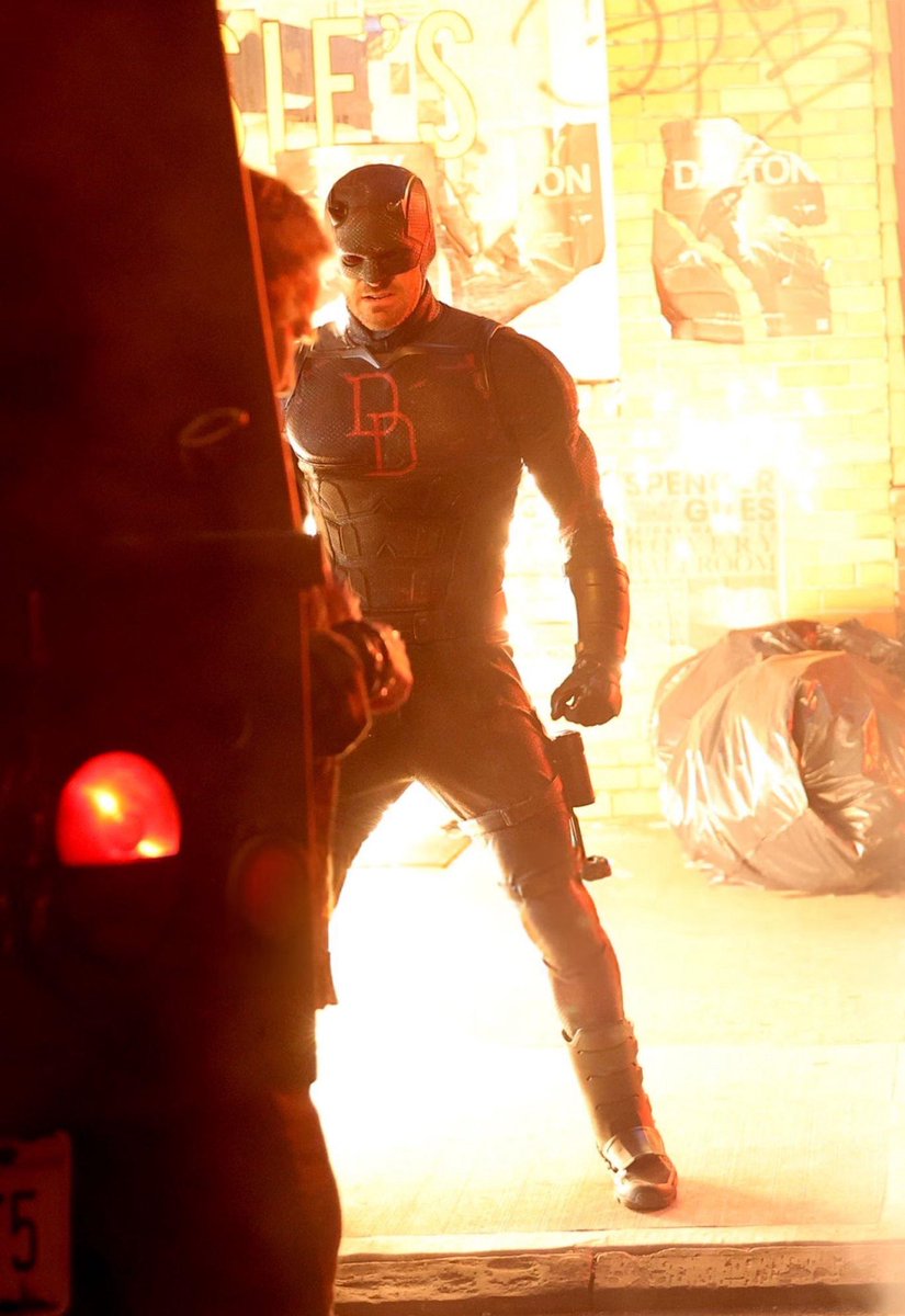 lognacio's tweet image. the genre is set photos from superhero projects that look like citizens snapping candids