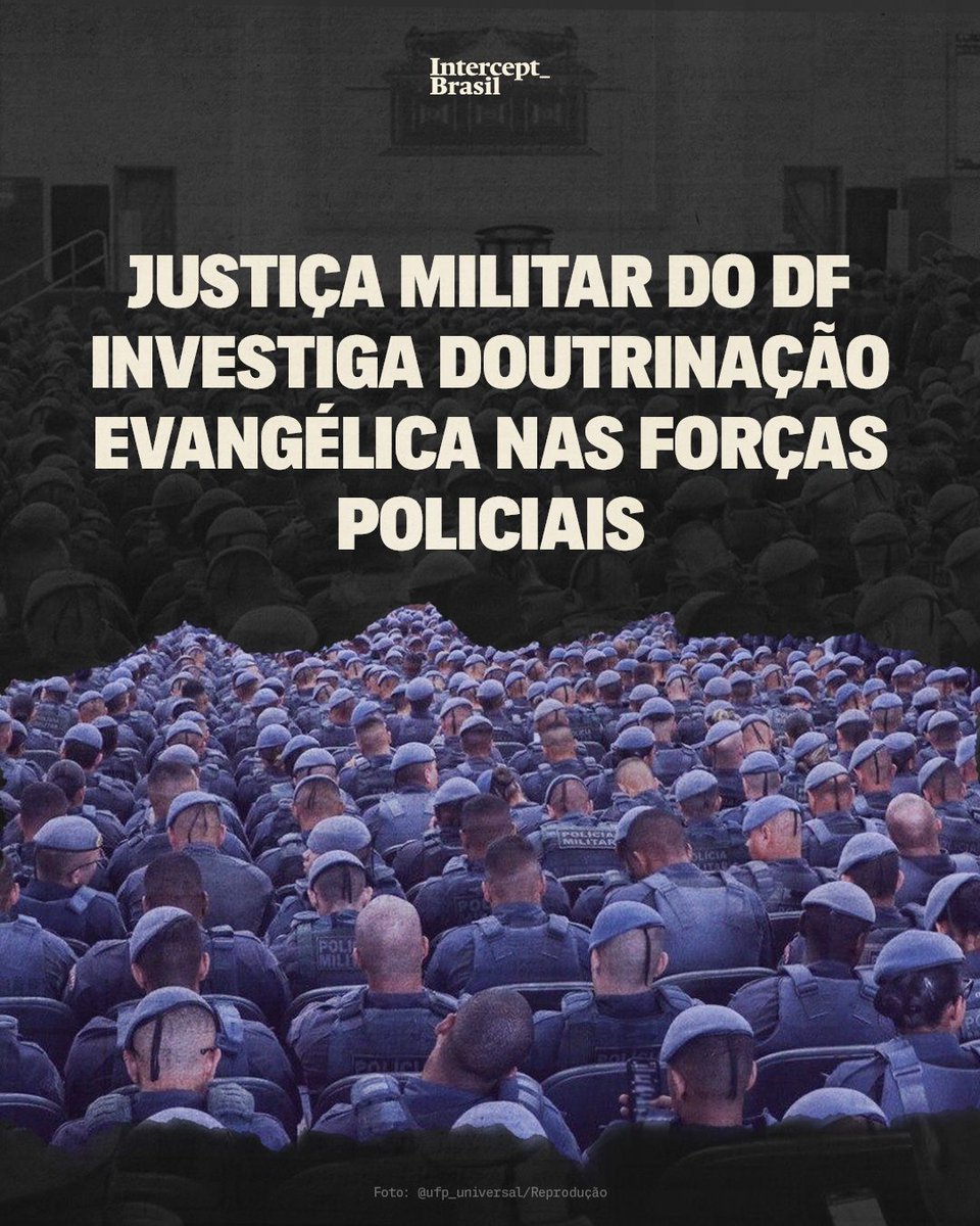 A Universal está cada vez mais entranhada nas forças policiais do Brasil. O governo alega que só utiliza a estrutura dos templos, mas agentes denunciam discursos religiosos durante os encontros — e Justiça Militar no DF apura possível tentativa de doutrinação.

Leia: