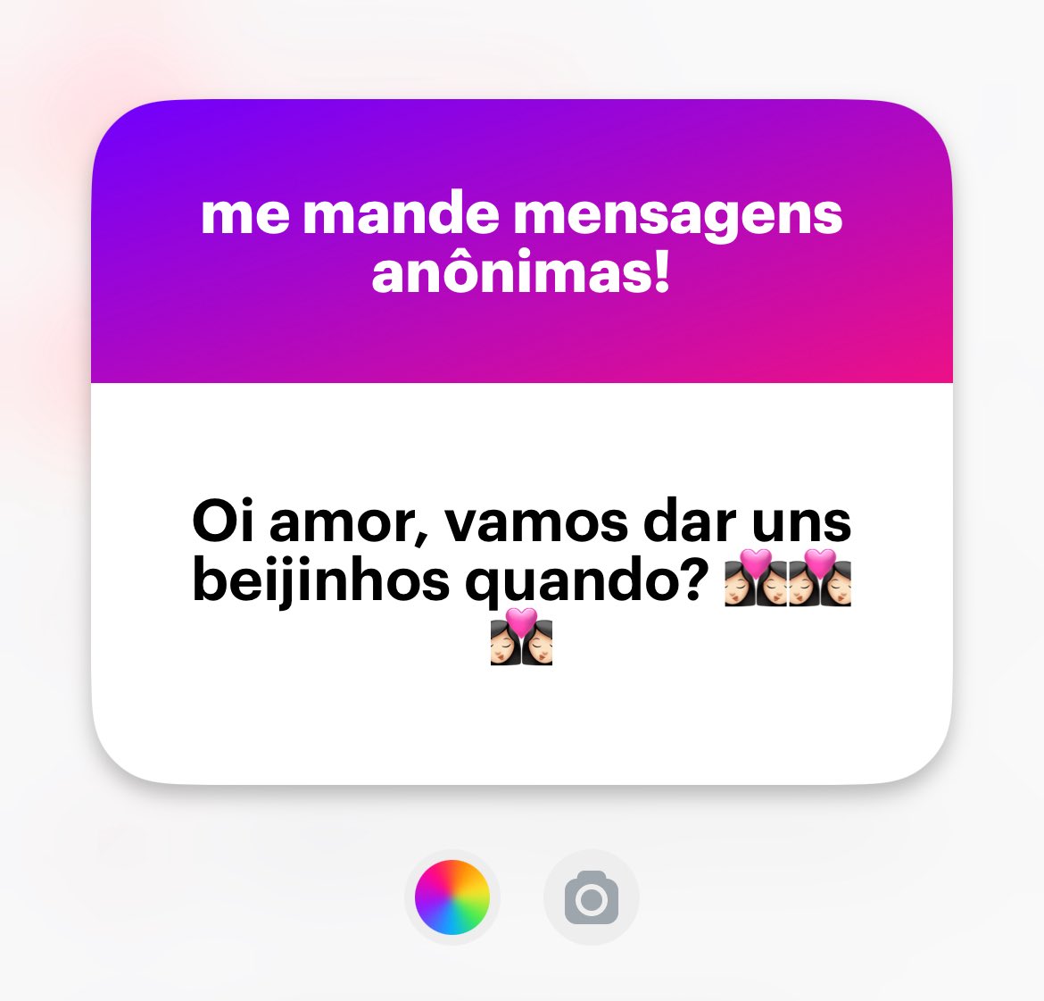 hoje, que tal? 😏