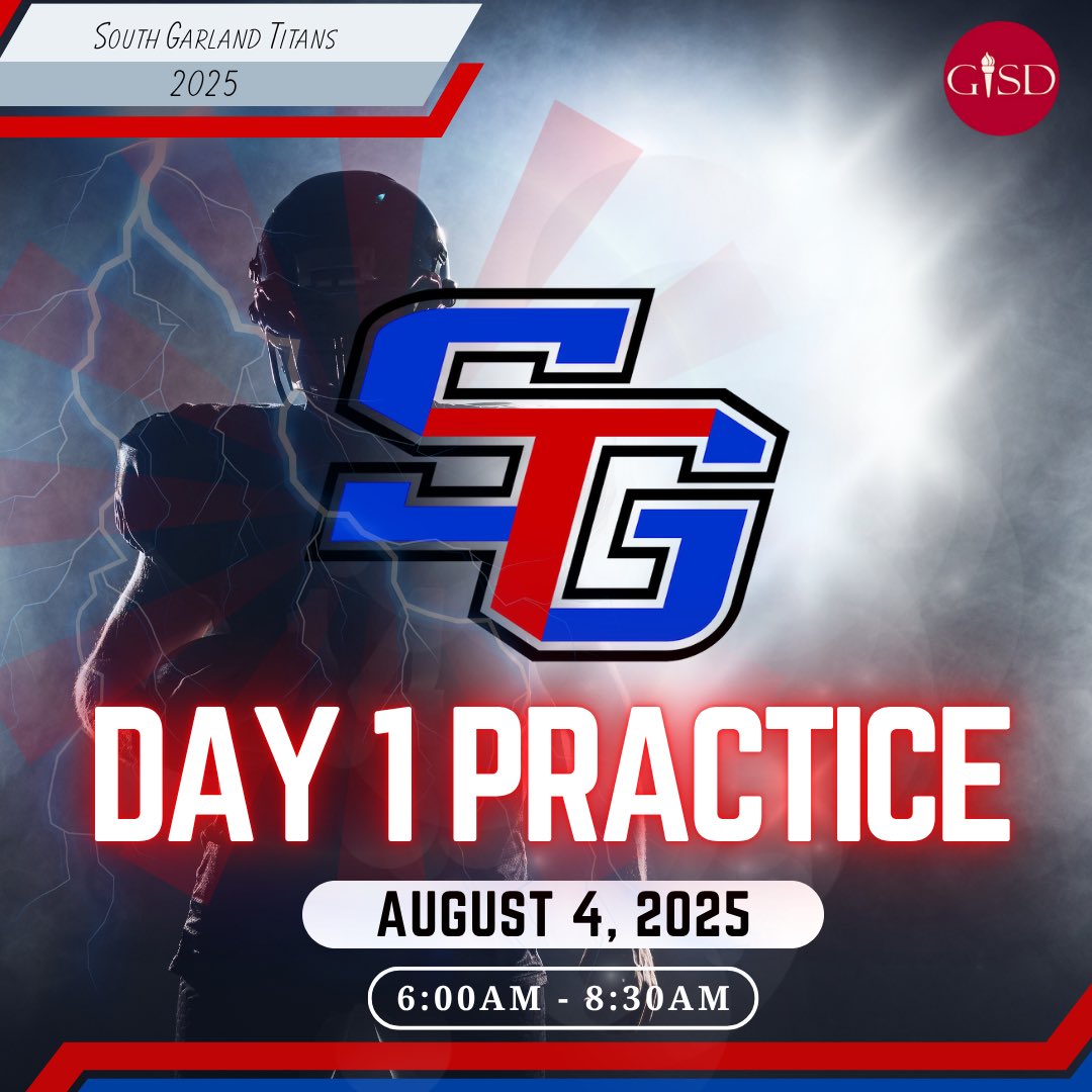 The 2025 season is here and the standard is still excellence! After a great summer, it’s already week 1 prep. Tomorrow morning we kick it off bright and early and prepare for greatness. 
T I T A N | S T R O N G #TheSeasonIsHere #WinTheDay #WinThePlay #WON #TitanUp