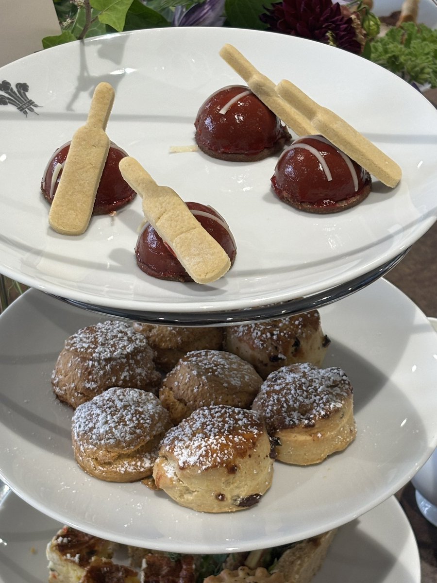 Had a lovely day today, hosting guests of Surrey County Cricket Club. And look at these gorgeous treats served for tea time!