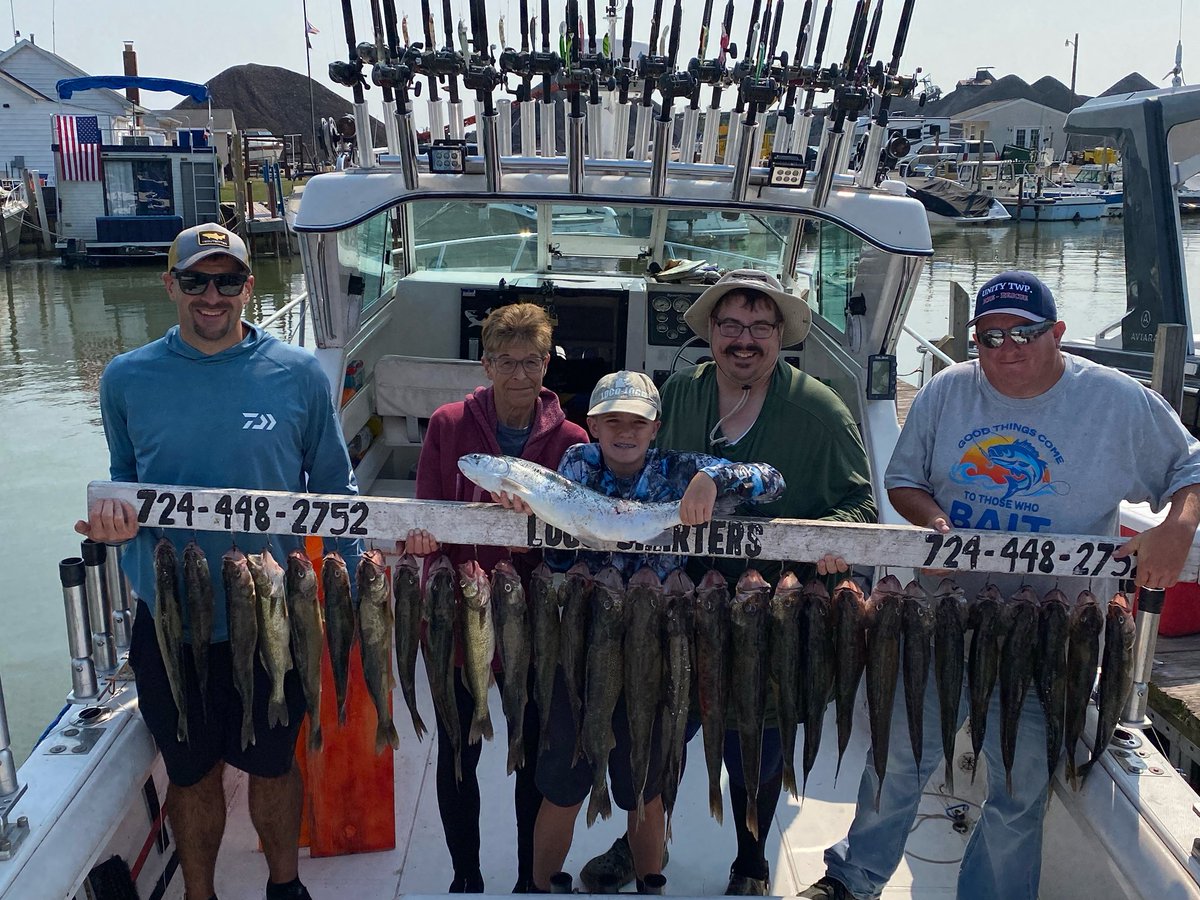 We had a great Walleye fishing trip this morning out on Lake Erie! #walleye #fishing