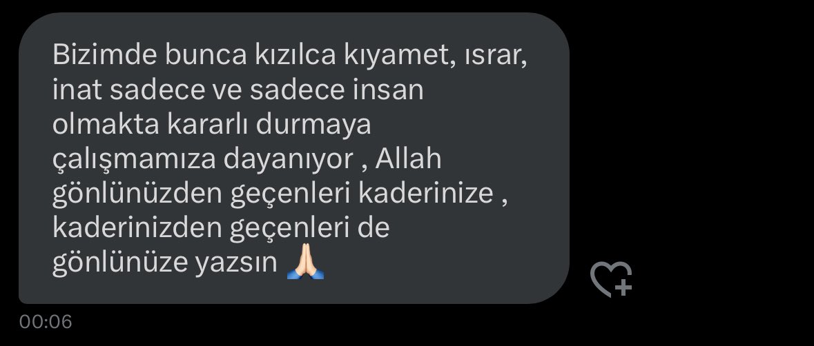 Şimdiye kadar aldığım en güzel Dm :) ☺️
