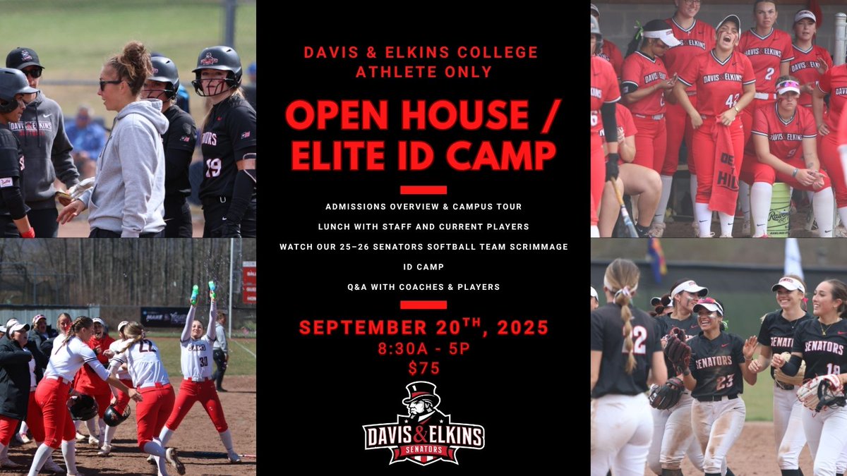 📢🛑🥎Don't miss our 3rd annual Athlete Open House &amp; ID Camp on Sept 20th. 

See campus, learn about our academics, and work with our coaches and players!

Spots are filling up fast. 💯
#RollSens #FutureSens #uncommitted #uncommitted2026 #Uncommitted2027 

forms.gle/xNEZsadpBYqzdc…