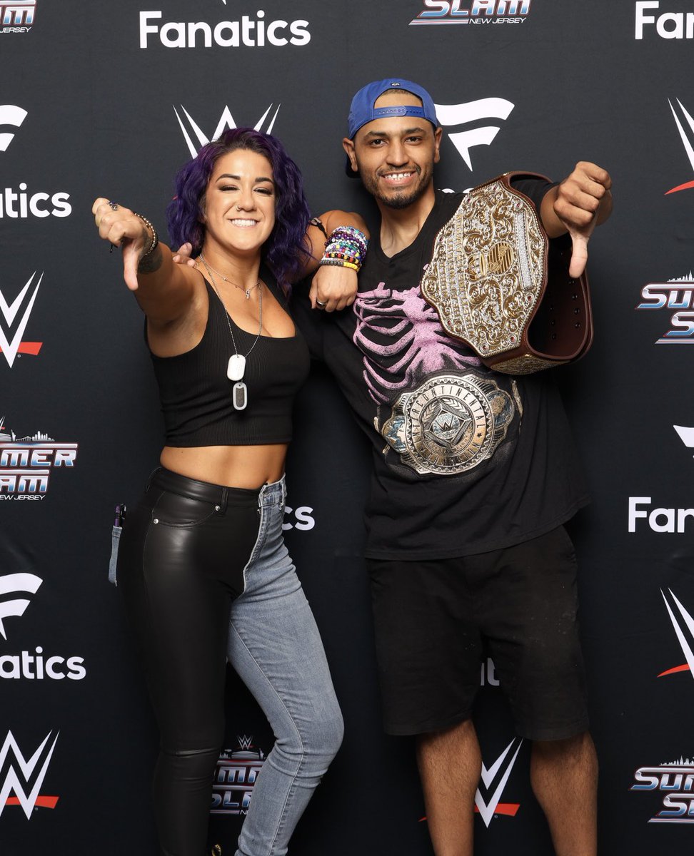 RAMSPEZ18's tweet image. It was awesome meeting you guys today at #SummerSlam Takeover today!  @WWEAsuka @BretHart @itsBayleyWWE @FinnBalor &amp;amp; @jd_mcdonagh!