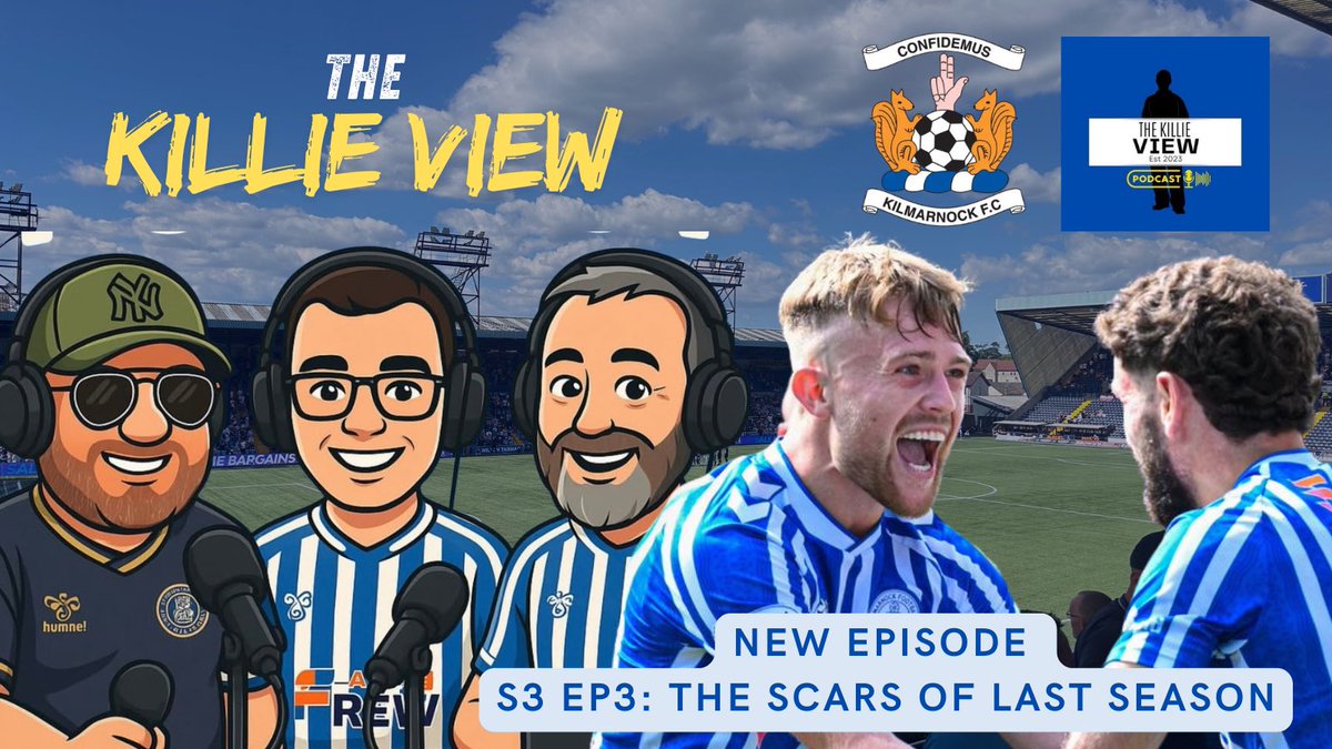 🗣️The Killie View Podcast 🎧 (@kfcview) on Twitter photo 🚨New Episode out now 🫡🔵⚪️
S3️⃣EP3️⃣: The scars of last season!
<a href="/salopiankillie/">Martin Wall</a> <a href="/StephenHopes1/">Stephen Hopes</a> on another week supporting Killie
🍻Night out at Killie Con
📲Q&A with SK
✍️Brannan contract/Thompson signs
🏡League opener vs Livingston
🔴VAR ruins the day
🗣️Fans have their say 🚨New Episode out now 🫡🔵⚪️
S3️⃣EP3️⃣: The scars of last season!
<a href="/salopiankillie/">Martin Wall</a> <a href="/StephenHopes1/">Stephen Hopes</a> on another week supporting Killie
🍻Night out at Killie Con
📲Q&A with SK
✍️Brannan contract/Thompson signs
🏡League opener vs Livingston
🔴VAR ruins the day
🗣️Fans have their say