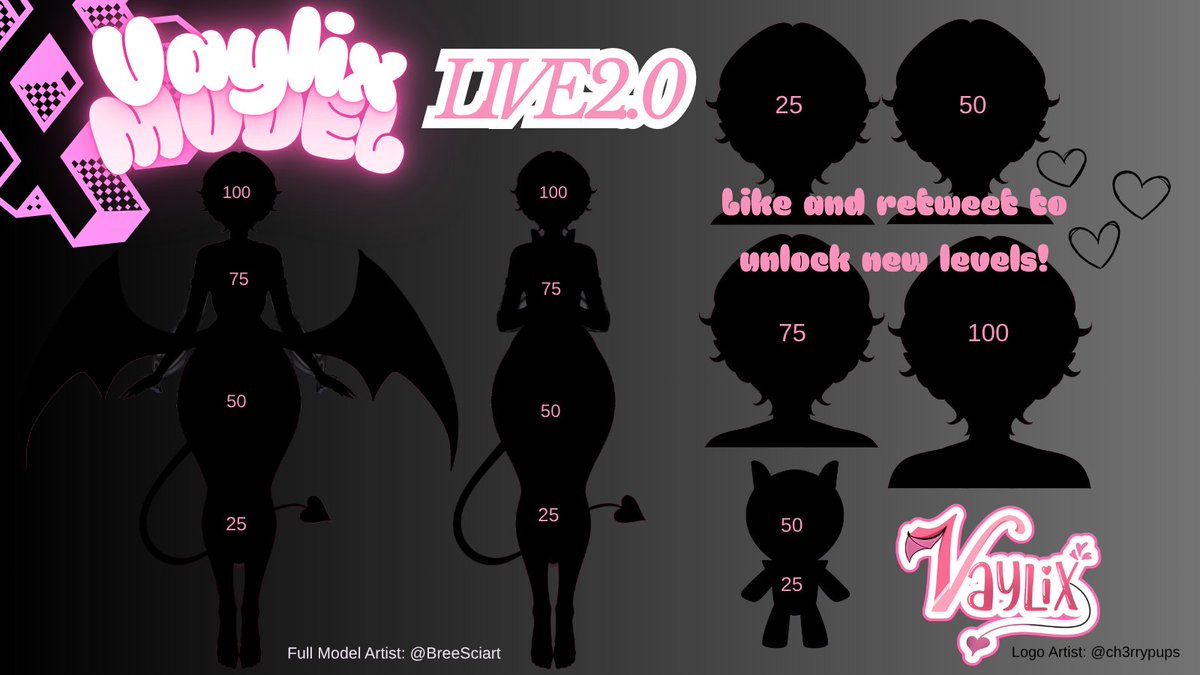 ꨄ︎ UNLOCK ME ꨄ︎

𓆩♡𓆪 The Vaylix live 2D model is here, and she's almost ready for her debut! Unlock the tiers with sharing and spreading your love! 𓆩♡𓆪

♡ like
✮ retweet