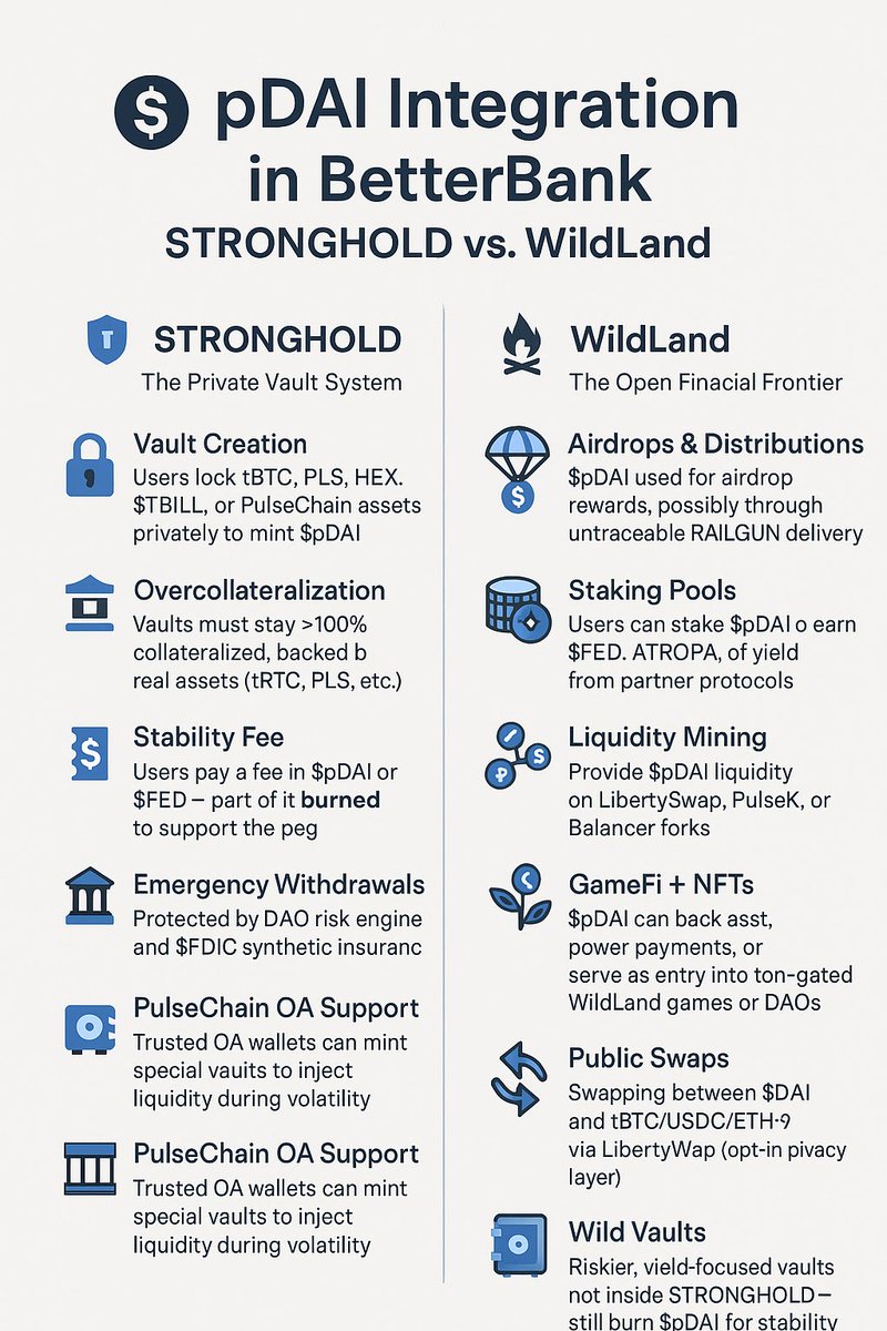 N-KingsMan (@29kingsman96) on Twitter photo 300m $pDAI on <a href="/RAILGUN_Project/">RAILGUN - Private & Anonymous DeFi</a> is used in the Protocol of <a href="/BetterBank_io/">BetterBank.io</a> /PERKS THEORY: 🏦 Step-by-Step: Starting the <a href="/BetterBank_io/">BetterBank.io</a> Protocol with 300M $pDAI
⸻
1️⃣ Unshielding from RAILGUN (Optional or Partial)
•BetterBank can either:
•Keep some $pDAI shielded, maintaining 300m $pDAI on <a href="/RAILGUN_Project/">RAILGUN - Private & Anonymous DeFi</a> is used in the Protocol of <a href="/BetterBank_io/">BetterBank.io</a> /PERKS THEORY: 🏦 Step-by-Step: Starting the <a href="/BetterBank_io/">BetterBank.io</a> Protocol with 300M $pDAI
⸻
1️⃣ Unshielding from RAILGUN (Optional or Partial)
•BetterBank can either:
•Keep some $pDAI shielded, maintaining