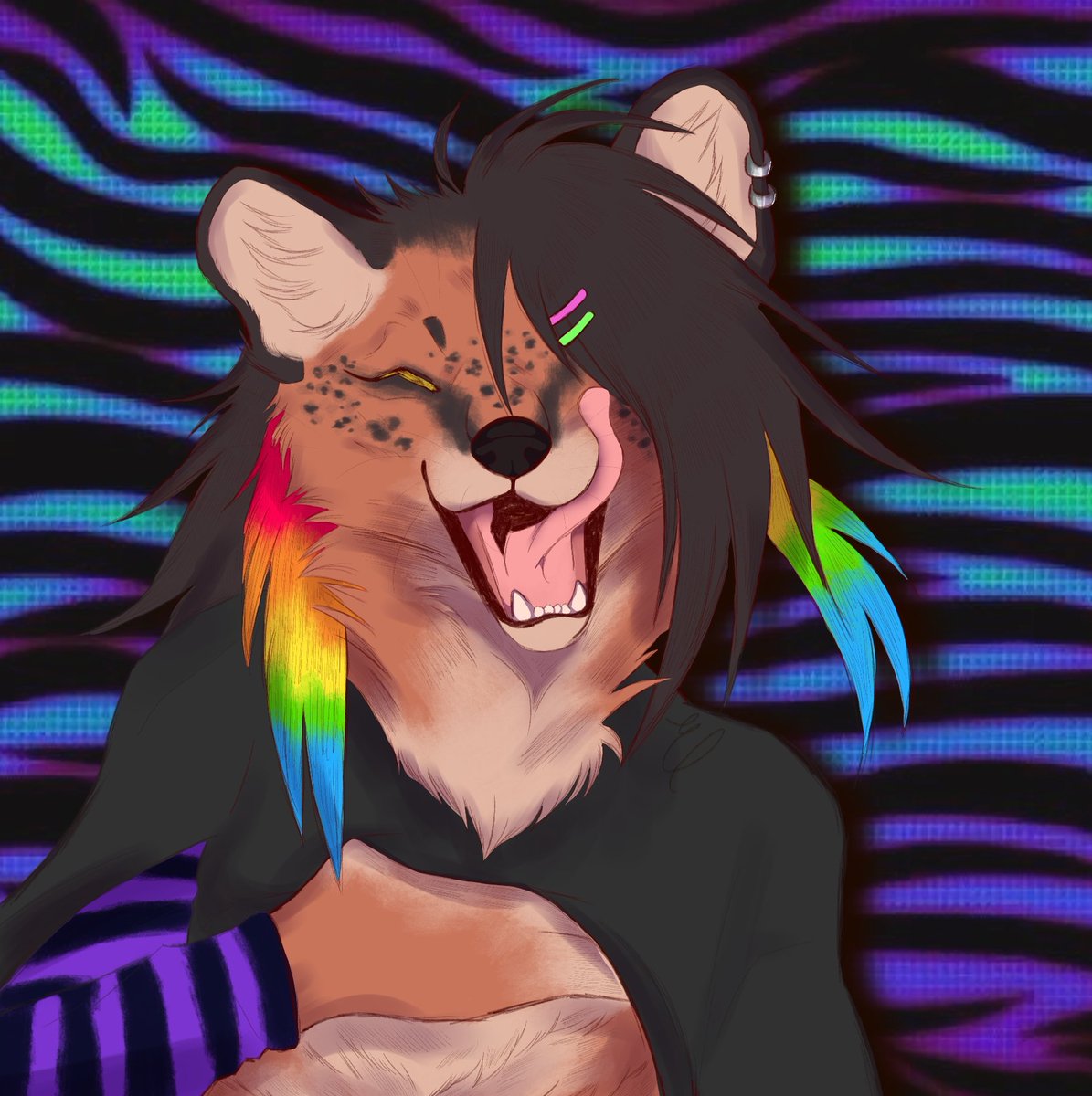 af003 attack for <a href="/sh4rkym/">ronnie🪶</a> 's silly civet!!
#furry #furryart #artfight2025 #artfight #artfightteamfossils