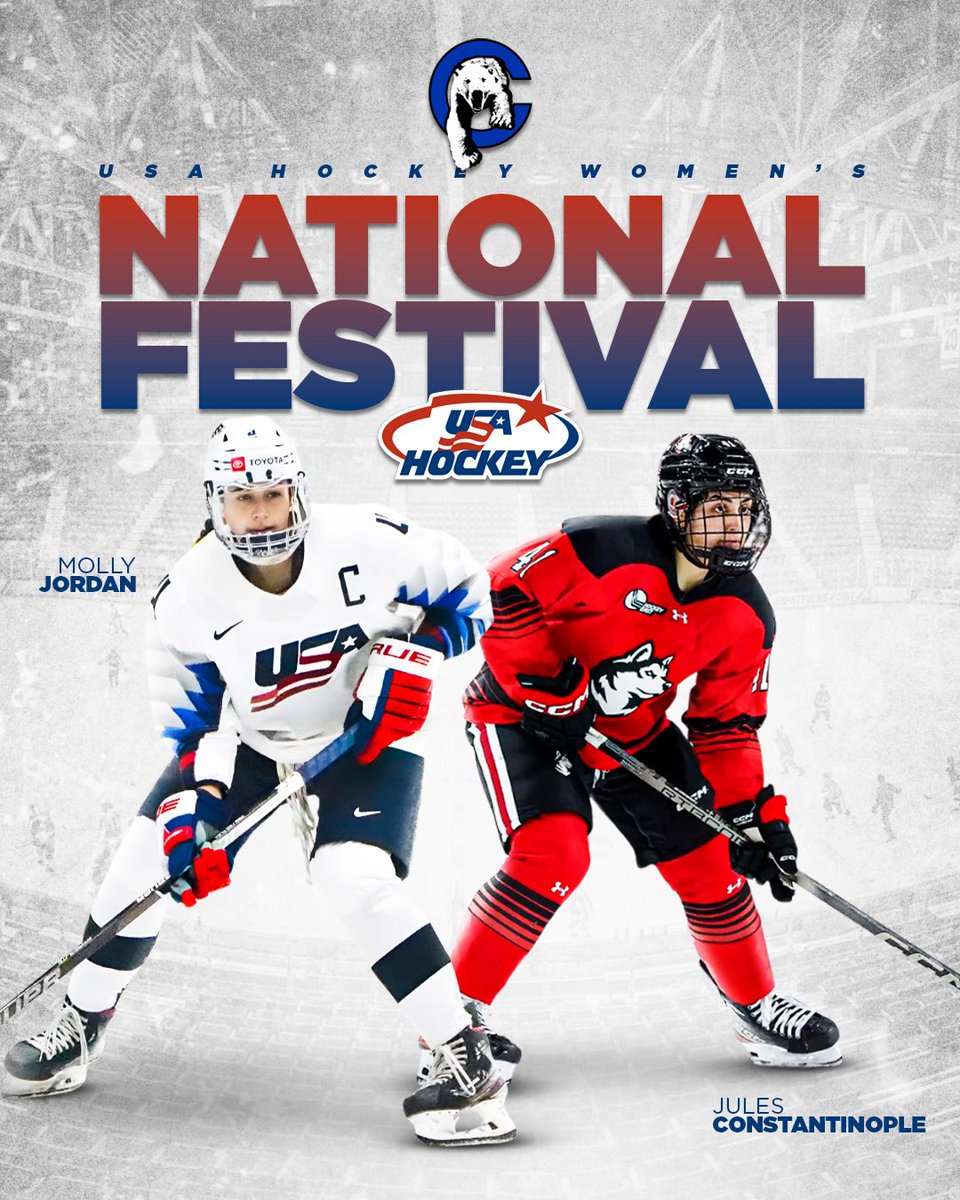 Good luck to our Bears @molly9jordan and @julianaconstantinople at <a href="/usahockey/">USA Hockey</a> Women’s National Festival!
