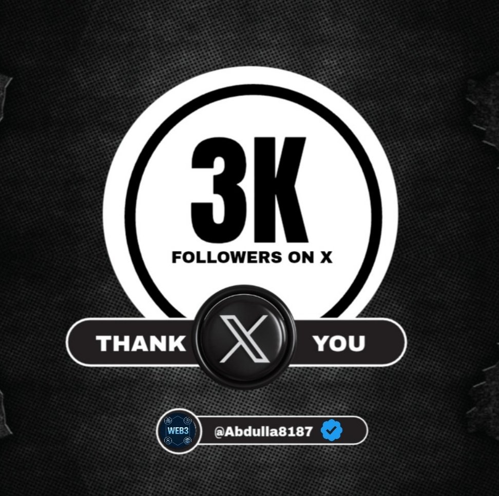 Buildwithmuhox's tweet image. Alhamdulillah 🙏 3K strong &amp;amp; still building 
@Abdulla8187  is not just growing he is lifting others along the way.
A true Web3 builder who shows up daily with value, opportunities &amp;amp; heart

Congrats, legend @Abdulla8187 Your growth is our win too  ♥️♥️

#Web3Community #BuildersWin