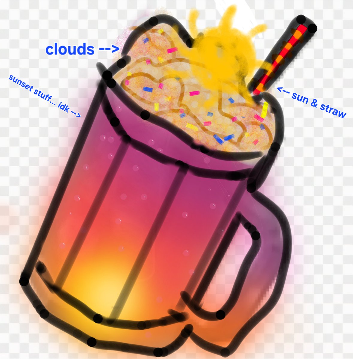 <a href="/DoorsRoblox/">DOORS - Roblox Horror Game</a> #DoorsSkinContest  This one's called the sunset float, it's a skin for the moonlight float, it's a really rough sketch but fun to make. I rlly hope this makes it in It would be AWSOME. In my head this is the moonlight float just before the moon rises!