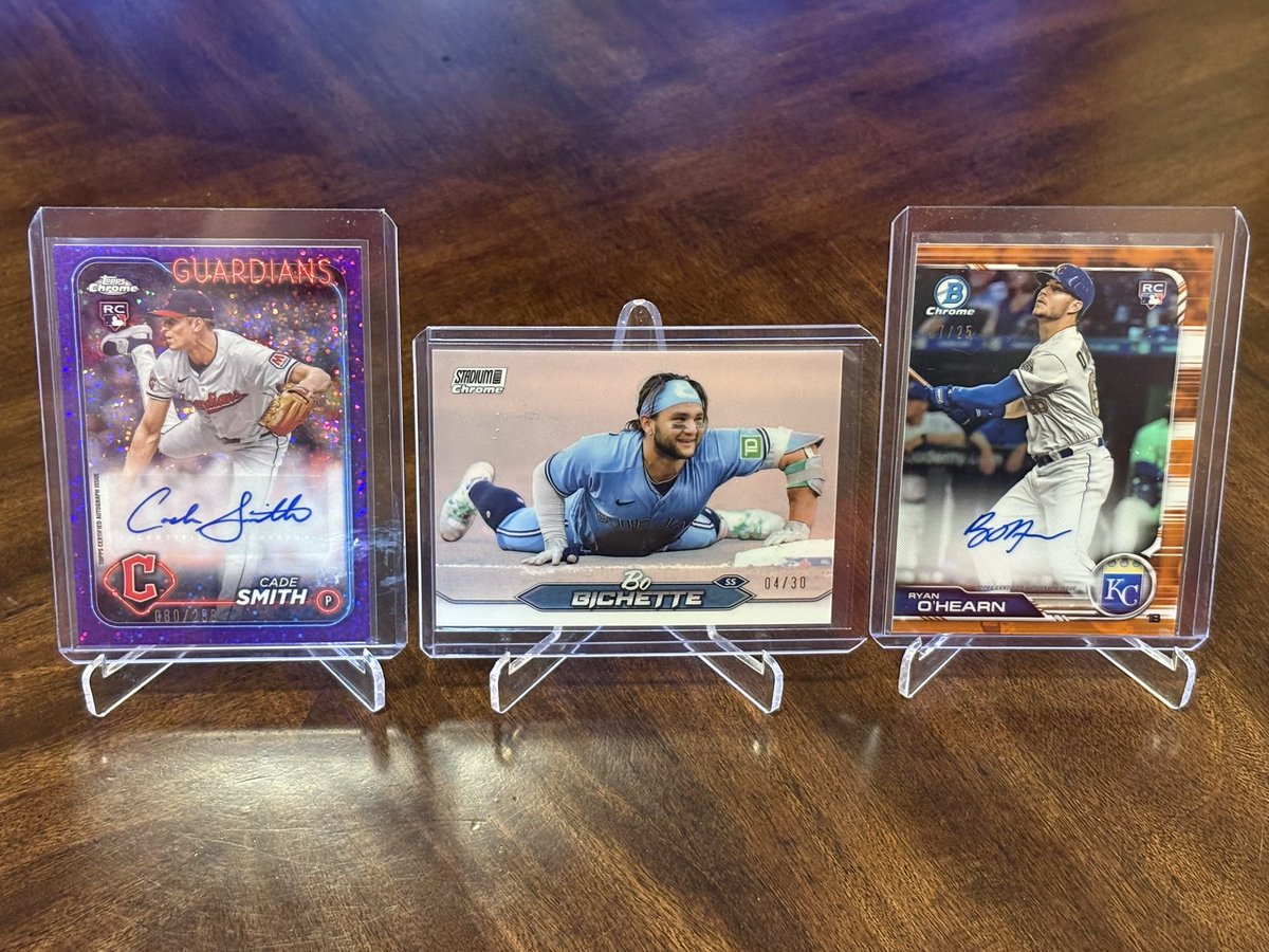 Couple LCS snags from earlier!

Smith Purple Speckle /299 
Bo Pearl White /30
O’Hearn Orange /25