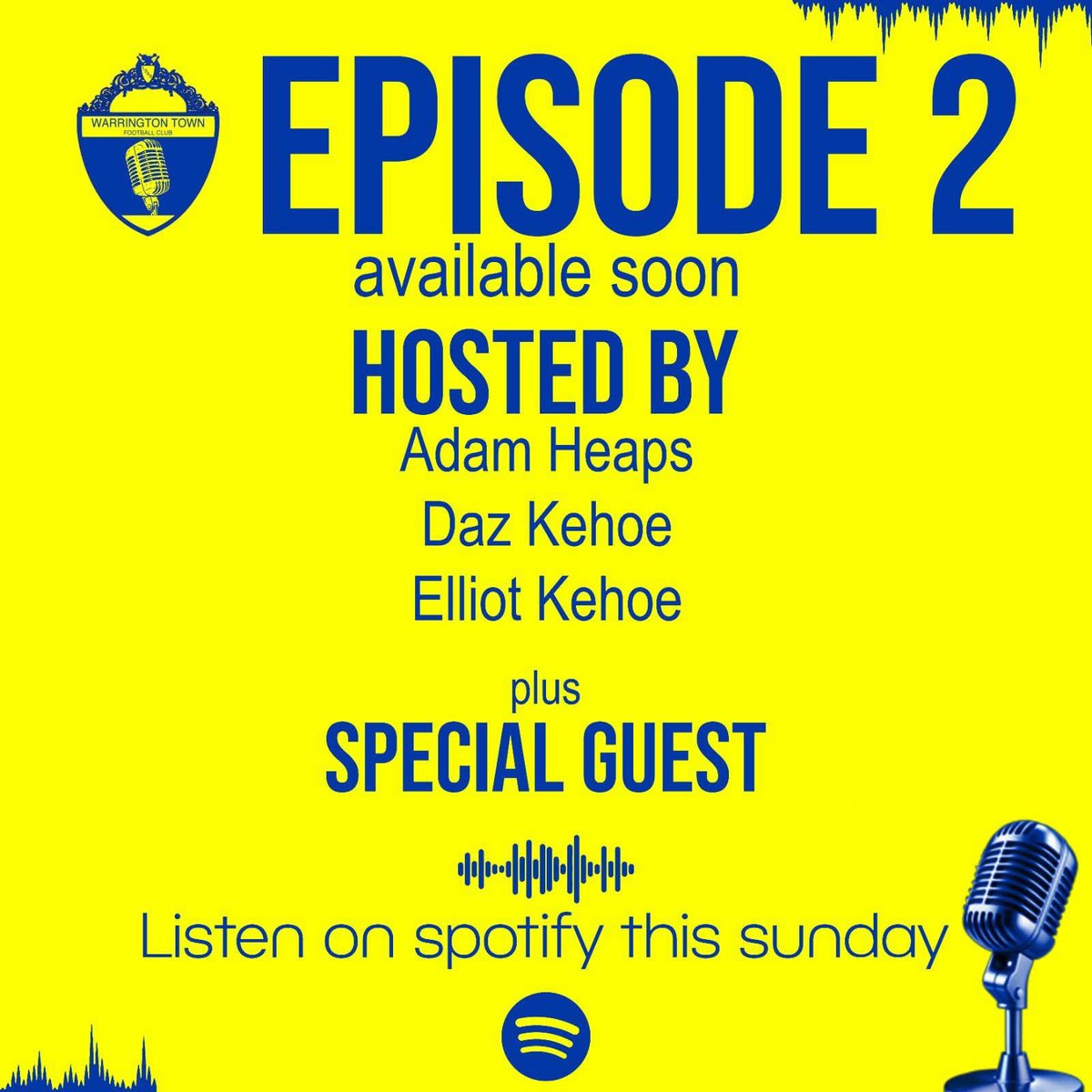 Adam Heaps (@adamheaps3006) on Twitter photo EPISODE 2 pending
Exclusive guests you don’t wanna miss it!
Thanks to all who’ve tuned in. Liked and shared!
<a href="/theyellows/">Warrington Town FC</a> EPISODE 2 pending
Exclusive guests you don’t wanna miss it!
Thanks to all who’ve tuned in. Liked and shared!
<a href="/theyellows/">Warrington Town FC</a>
