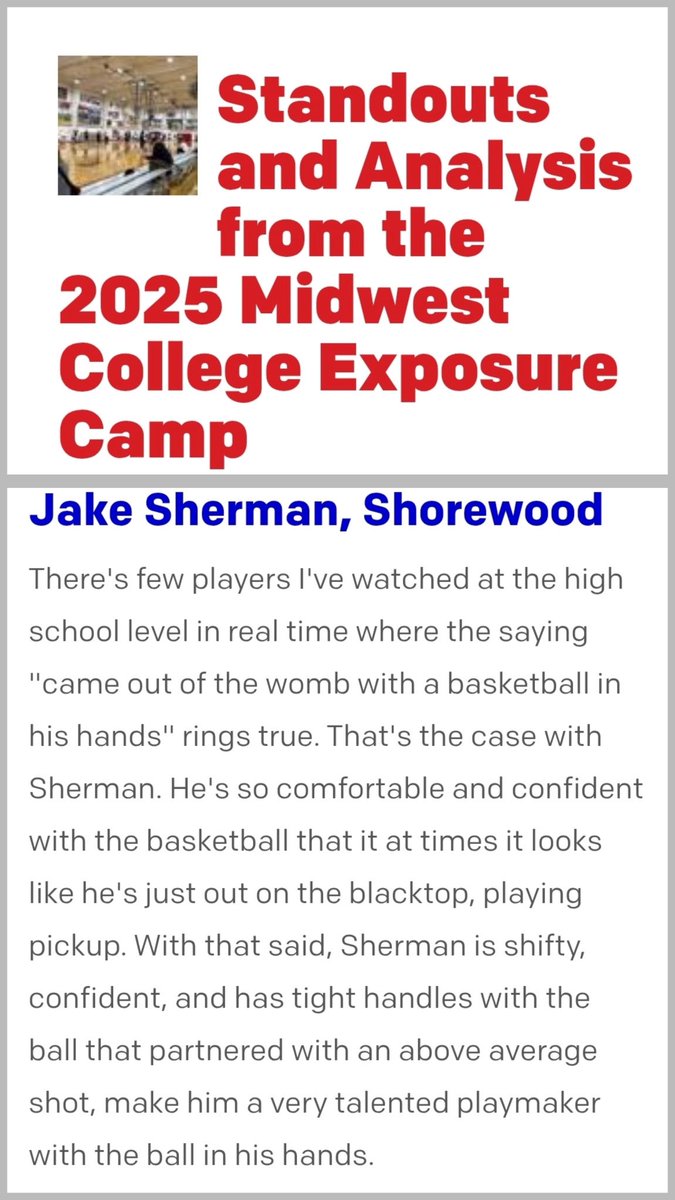 Thank you <a href="/ColtonWilson23/">Colton Wilson</a> and <a href="/Justagame1/">Justagame Fieldhouse</a> for the write up following the Midwest College Exposure Camp!