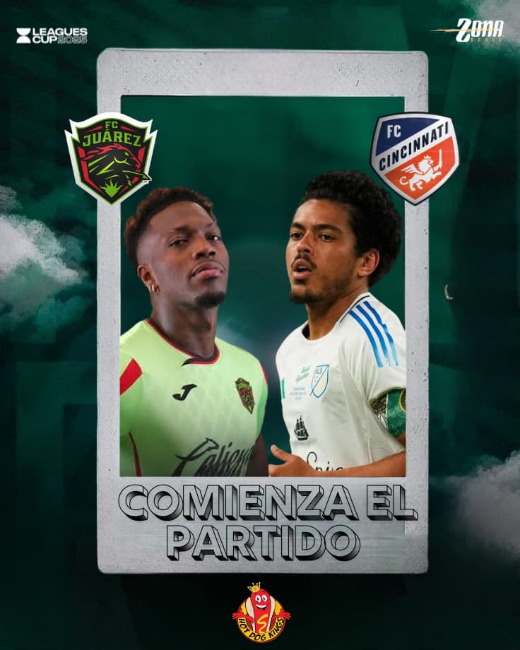 📣 ¡ARRANCÓ EL PARTIDO!
<a href="/fccincinnati/">FC Cincinnati</a> 🆚 <a href="/fcjuarezoficial/">FC Juárez</a> 

Los #Bravos 🐎💚van por su segundo triunfo consecutivo en la competencia ante el segundo lugar de la MLS. ¡A rugir fuera de casa!

#ZonaBravaInforma #ContigoMásBravos #JuarezEsElNumberOne #FCJuárez #LeaguesCup