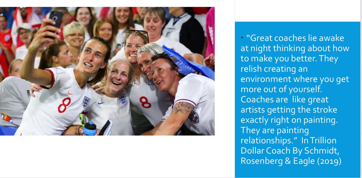 Coaching is all about relationships. The coach-athlete relationship provides a platform for honest, authentic, powerful, transformative, constructive conversations with each one athlete in a team/group.

Great coaches understand the power of relationships