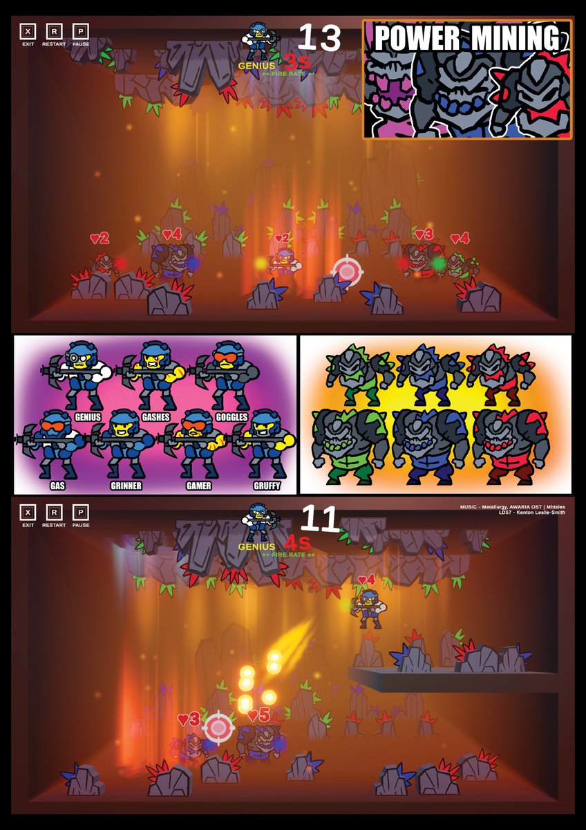 kenton_ls's tweet photo. Some past game jams I've participated in.
LD57 - Power Mining (Depths). 💎⛏️
LD55 - Throw Fists (Summoning). 👊🦀
LD51 - Killer Colour (Every 10 Seconds). 🌲🐰
SAGJ24 - Locked Out (Mightnight Staircase). 😈🪖
#spriteart #art #illustration #gamedev #indie #ludumdare #ld57 #LEGO https://t.co/32lbePQNOg